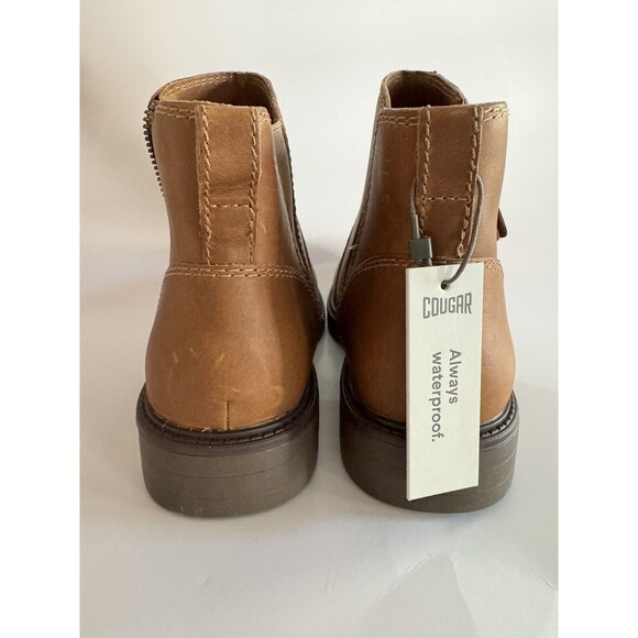 NEW Cougar HARLEY Booties Women Brown Size 6 Waterproof Leather $149 Retail - Picture 4 of 6
